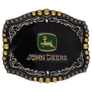 Montana Silversmiths John Deere Medium Scalloped Attitude Buckle (A450JD)